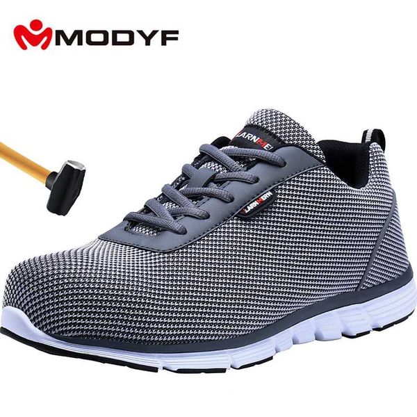 modyf men's work safety shoes steel toe cap lightweight breathable construction protective footwear anti-smashing shoes, Black
modyf men's work safety shoes steel toe cap lightweight breathable construction protective footwear anti-smashing shoes, Black