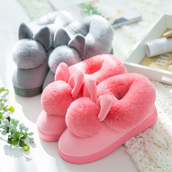women lovely ears soft house boots cotton warm women winter boots indoor home shoes ankle woman botas mujer, Black
women lovely ears soft house boots cotton warm women winter boots indoor home shoes ankle woman botas mujer, Black