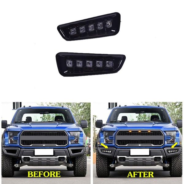 2 pcs/lot ecahayaku turn signal yellow flashing 12v led drl daytime running lights for raptor svt f150 2017 2018 fog lamps
2 pcs/lot ecahayaku turn signal yellow flashing 12v led drl daytime running lights for raptor svt f150 2017 2018 fog lamps