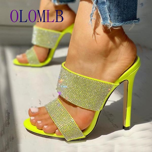 slippers 2021 fashion rhinestone women high heels round toe open toed crystal party feminina shoes l113, Black
slippers 2021 fashion rhinestone women high heels round toe open toed crystal party feminina shoes l113, Black