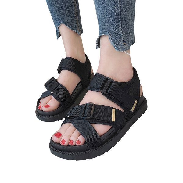 muqgew women's sandals fashion summer flat ankle ladies fat low heel wild casual shoes plus size word buckle open toe sandals, Black
muqgew women's sandals fashion summer flat ankle ladies fat low heel wild casual shoes plus size word buckle open toe sandals, Black