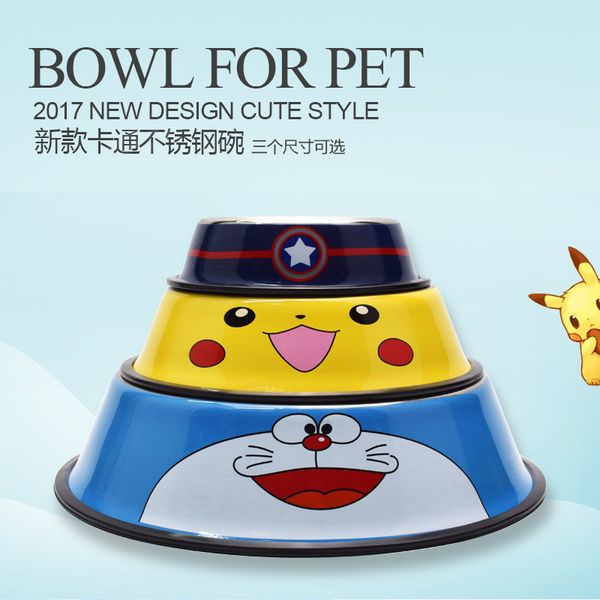 pet bowl color stainless steel cartoon printed feeding dog cat food holder anti-slip stainless steel bowl
pet bowl color stainless steel cartoon printed feeding dog cat food holder anti-slip stainless steel bowl
