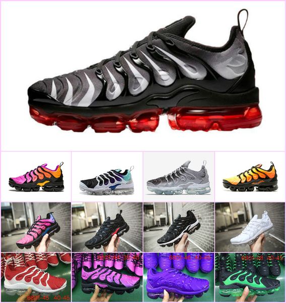 2019 TN Plus Men Running Shoes Triple Black White Sunset Photo Blue Wolf Grey USA Designer Shoes Sport Sneakers Trainers 40-45
2019 TN Plus Men Running Shoes Triple Black White Sunset Photo Blue Wolf Grey USA Designer Shoes Sport Sneakers Trainers 40-45