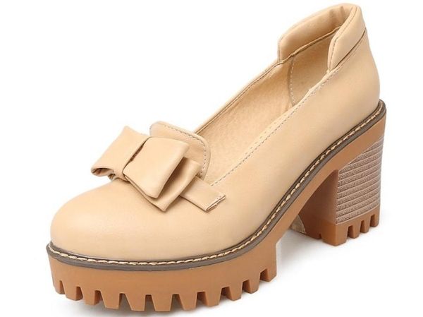 2019 women's shoes in spring and autumn with new style high heel coarse heel round head waterproof table bowknot @234, Black
2019 women's shoes in spring and autumn with new style high heel coarse heel round head waterproof table bowknot @234, Black