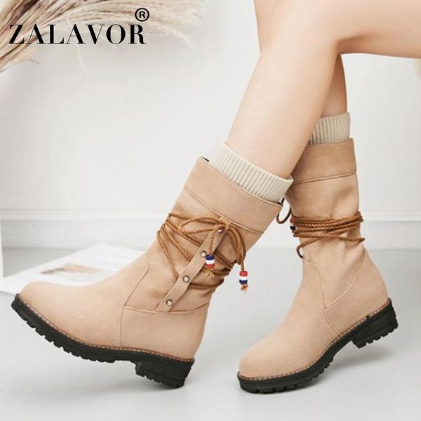 zalavor women mid calf snow boots winter plush fur cotton shoes women casual strap elastic knitted short boots size 33-43, Black
zalavor women mid calf snow boots winter plush fur cotton shoes women casual strap elastic knitted short boots size 33-43, Black