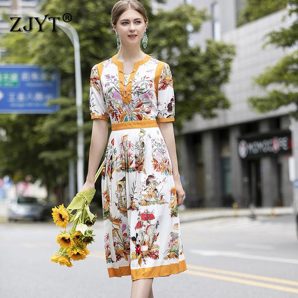 runway dress short sleeve summer women clothes 2020 new fashion print mid calf casual dress female vestidos, White;black
runway dress short sleeve summer women clothes 2020 new fashion print mid calf casual dress female vestidos, White;black