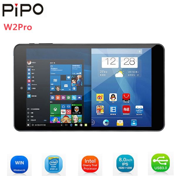 

Pipo W2PRO Tablets 8'' IPS Screen Windows 10 Intel Cherry Trail Z8350 Quad Core 2GB RAM 32GB ROM Dual Cam Wifi Tablets PC