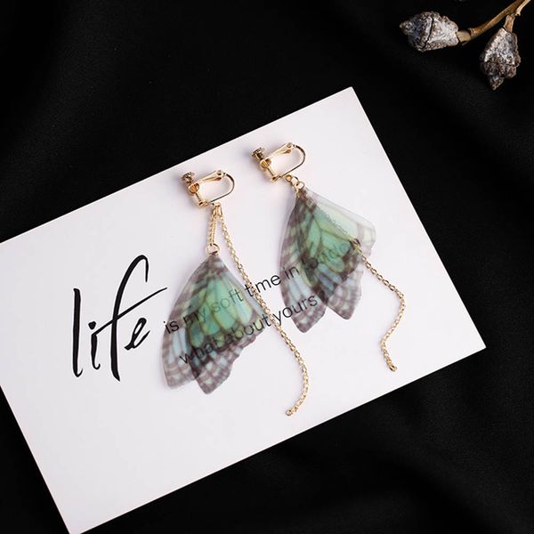 jio2018 trendy temperament yarn butterfly clip on earrings long ear line pendientes fashion bride wedding earrings jewelry, Silver
jio2018 trendy temperament yarn butterfly clip on earrings long ear line pendientes fashion bride wedding earrings jewelry, Silver