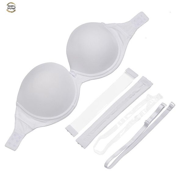 wedding new bras for women multiway bra invisible clear back halter neck bralette black white nude bh lingerie strapless, Red;black
wedding new bras for women multiway bra invisible clear back halter neck bralette black white nude bh lingerie strapless, Red;black