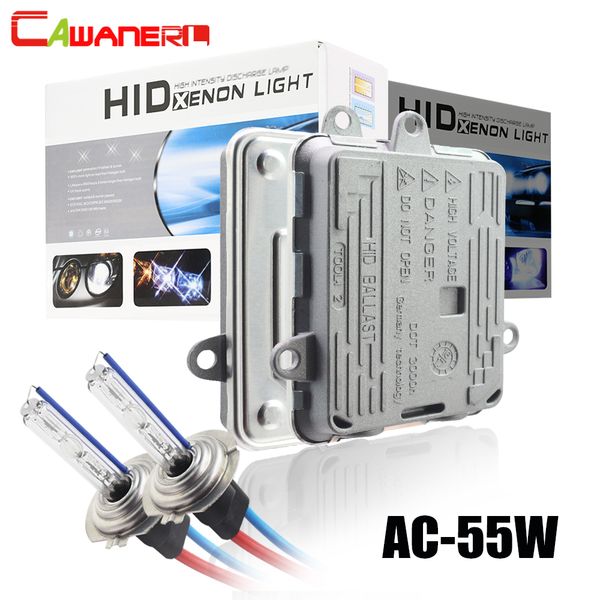 

cawanerl h1 h3 h7 h8 h11 9005 hb3 9006 hb4 881 car xenon light hid kit ac ballast + bulb 55w 3000k-8000k for headlight fog light