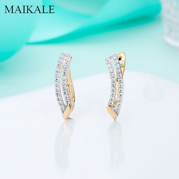 maikale new classic micro inlay natural zirconia gold earrings camber stud earrings for women jewelry simple gift brincos, Golden;silver
maikale new classic micro inlay natural zirconia gold earrings camber stud earrings for women jewelry simple gift brincos, Golden;silver