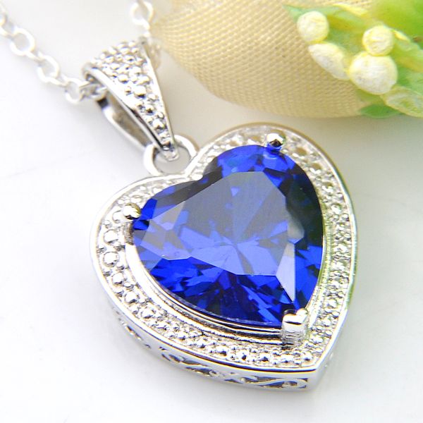 wholesale brand new 10pcs luckyshine blue z gems 925 silver women jewelry cubic zirconia heart pendants necklaces + chain
wholesale brand new 10pcs luckyshine blue z gems 925 silver women jewelry cubic zirconia heart pendants necklaces + chain