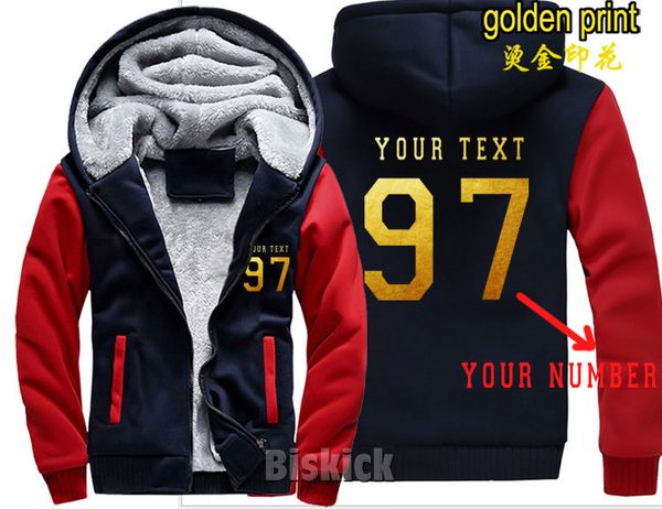 man women custom hoodie your text number diy print glow in dark gold design thicken zipper hoodies jackets, Black
man women custom hoodie your text number diy print glow in dark gold design thicken zipper hoodies jackets, Black