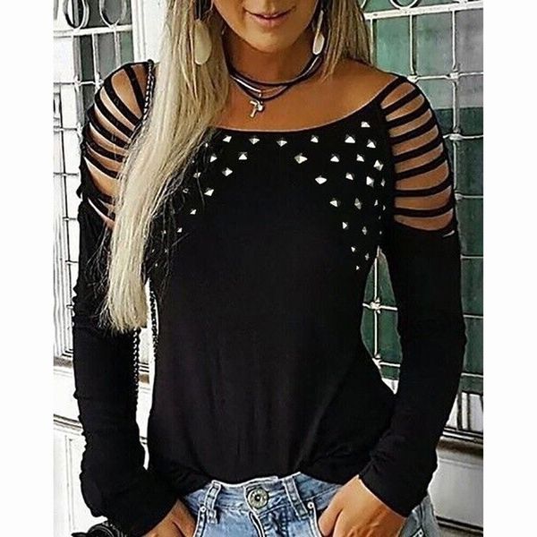women summer o neck tees shirt 2019 harajuku ladies autumn hollow out long sleeve casual t-shirt sj4325v, White
women summer o neck tees shirt 2019 harajuku ladies autumn hollow out long sleeve casual t-shirt sj4325v, White