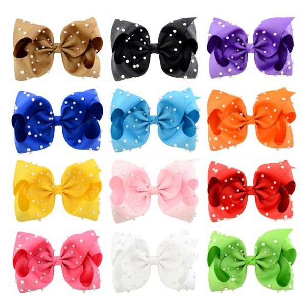 12pcs/lot 8" large solid grosgrain ribbon hair bow with clip girl dance hairpin with pearl kids hair accessories 844, Slivery;white
12pcs/lot 8" large solid grosgrain ribbon hair bow with clip girl dance hairpin with pearl kids hair accessories 844, Slivery;white