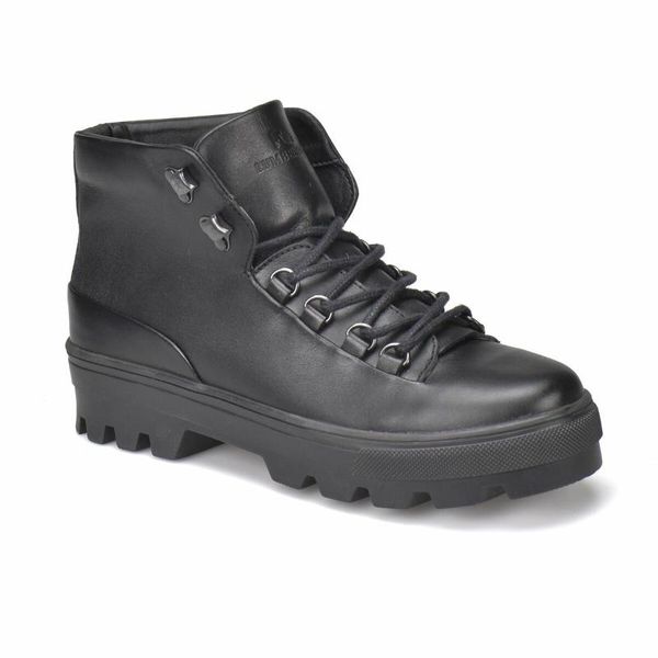 flo goldy black women boots lumberjack