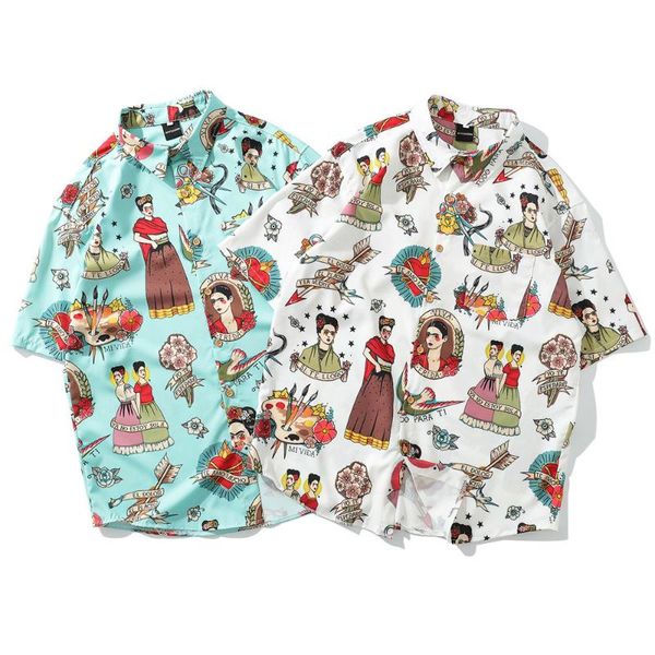 men's hawaiian shirt men's print shirt lapel beach casual short sleeve summer holiday vacation fashion, White;black
men's hawaiian shirt men's print shirt lapel beach casual short sleeve summer holiday vacation fashion, White;black