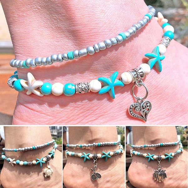 vintage shell beads starfish sea turtle anklets for women multi layer anklet leg bracelet bohemian jewelry beach accessory gift, Red;blue
vintage shell beads starfish sea turtle anklets for women multi layer anklet leg bracelet bohemian jewelry beach accessory gift, Red;blue