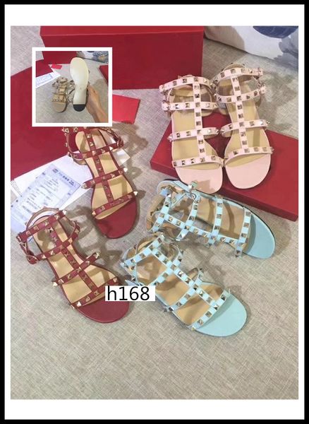high-quality original box design style leather women stud sandals slingback fashion rivets shoes 6 colorssize 37, Black
high-quality original box design style leather women stud sandals slingback fashion rivets shoes 6 colorssize 37, Black