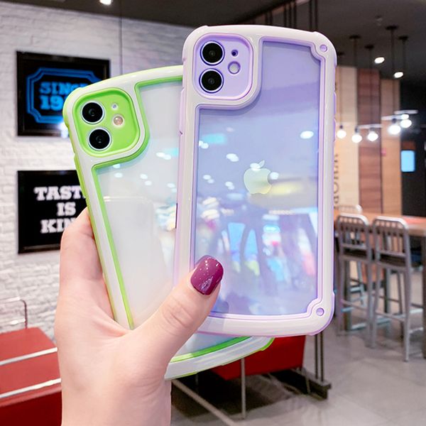 candy color clear phone case for iphone 11 pro max x xr xs max 6 6s 7 8 plus shockproof bumper silicone frame transparent cover
candy color clear phone case for iphone 11 pro max x xr xs max 6 6s 7 8 plus shockproof bumper silicone frame transparent cover