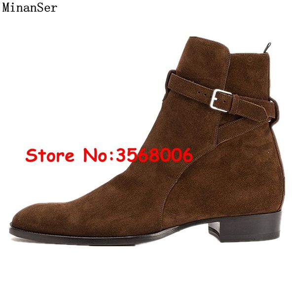 suede leather men booties buckle strap boots slip on ankle boots men's fashion autumn spring motorcycle shoes, Black
suede leather men booties buckle strap boots slip on ankle boots men's fashion autumn spring motorcycle shoes, Black