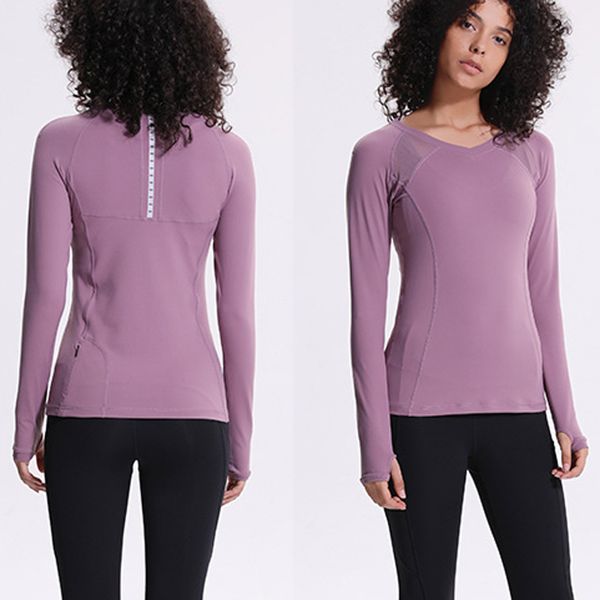 running jerseys professional quick-drying female sports fitness long sleeve breathable mesh design back reflective stripe yoga t-shirt, Black;blue
running jerseys professional quick-drying female sports fitness long sleeve breathable mesh design back reflective stripe yoga t-shirt, Black;blue
