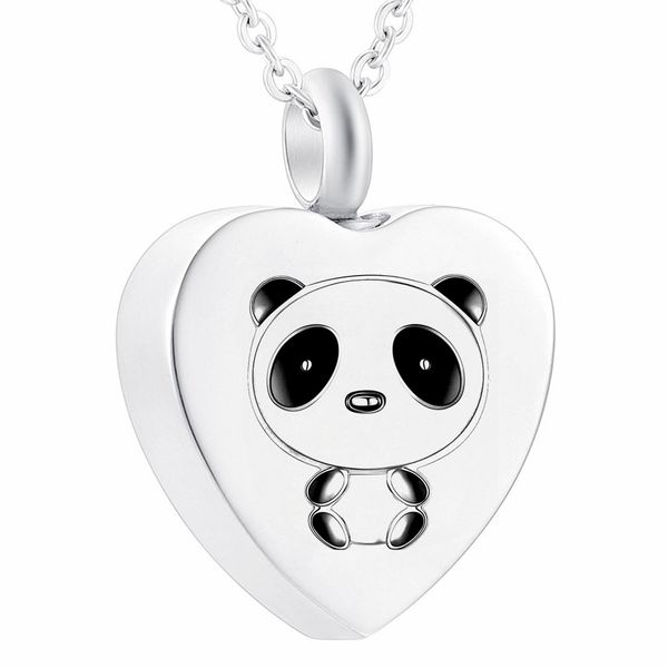 cute panda cremation pendant for women heart urn necklace for ashes urn jewelry for ashes with filler kits, Silver
cute panda cremation pendant for women heart urn necklace for ashes urn jewelry for ashes with filler kits, Silver