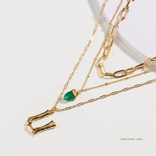 expert 26 english letter ornaments green natural shi diaozhui multi-storey necklace, Silver
expert 26 english letter ornaments green natural shi diaozhui multi-storey necklace, Silver