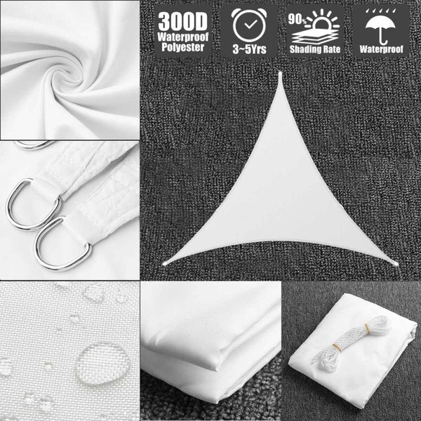 3x3x3 3.6x3.6x3.6 5x5x5 3x3pure white 300d 160gsm polyester oxford fabric awning canopy triangle shade sail sun outdoor garden
3x3x3 3.6x3.6x3.6 5x5x5 3x3pure white 300d 160gsm polyester oxford fabric awning canopy triangle shade sail sun outdoor garden