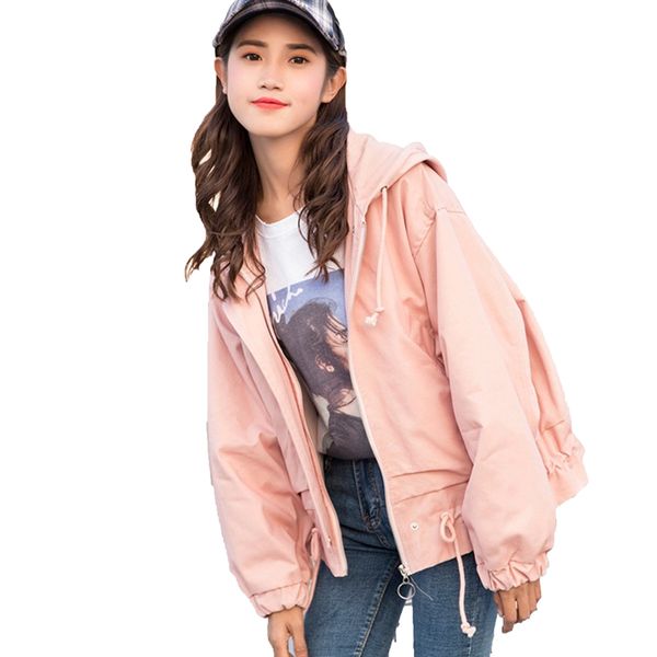 spring autumn 2018 women baseball jacket female drawstring hem long sleeves hooded coat windbreaker jaqueta feminina l05, Black;brown
spring autumn 2018 women baseball jacket female drawstring hem long sleeves hooded coat windbreaker jaqueta feminina l05, Black;brown