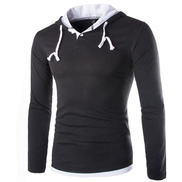 breathable t shirt men brand fashion men 's hooded stitching design &tees t shirt men long sleeve slim male newest, White;black
breathable t shirt men brand fashion men 's hooded stitching design &tees t shirt men long sleeve slim male newest, White;black
