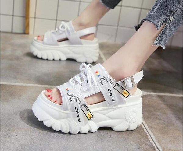 2019 summer chunky sandals women 8cm wedge high heels shoes female buckle platform leather casual summer slippers woman sandal, Black
2019 summer chunky sandals women 8cm wedge high heels shoes female buckle platform leather casual summer slippers woman sandal, Black