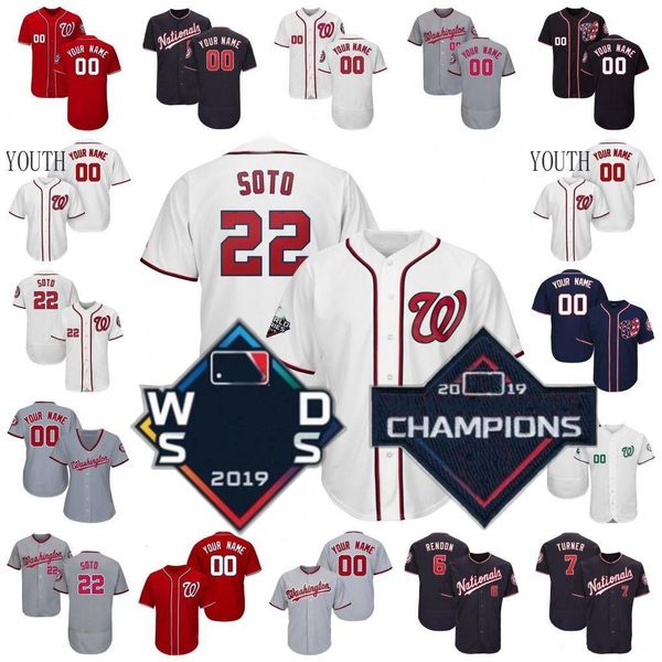 2019 ws champions washington baseball nationals jersey juan soto trea turner stephen strasburg howie kendrick adam eaton max scherzer rendon, Blue;black
2019 ws champions washington baseball nationals jersey juan soto trea turner stephen strasburg howie kendrick adam eaton max scherzer rendon, Blue;black