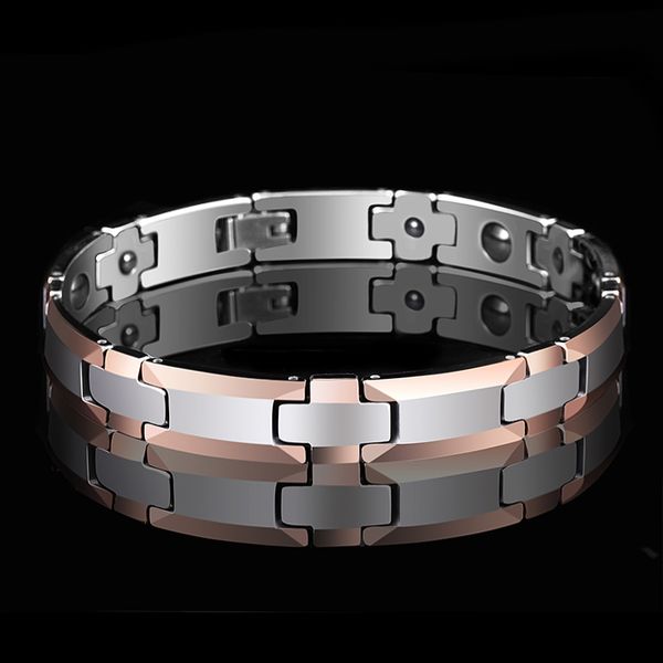 8mm/10mm silver tungsten carbide bracelet magnet health link high polished edge rose gold anti-fatigue size adjustable, Golden;silver
8mm/10mm silver tungsten carbide bracelet magnet health link high polished edge rose gold anti-fatigue size adjustable, Golden;silver
