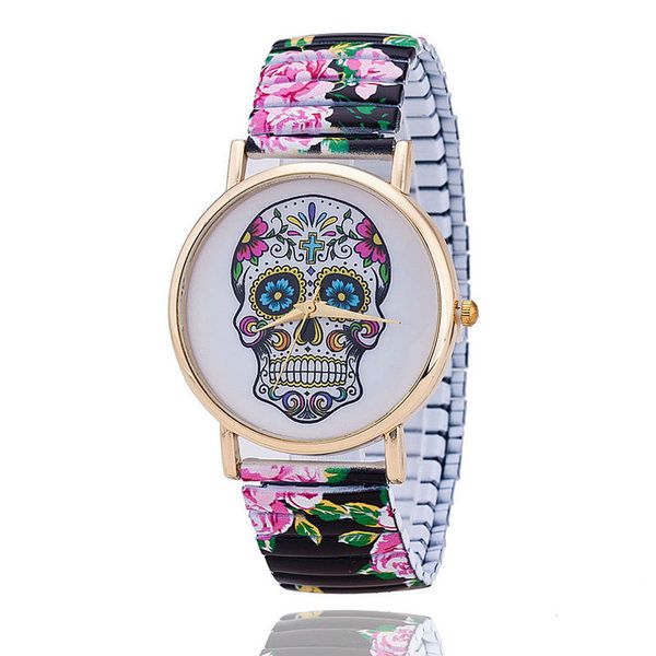 wristwatch men women stainless steel stretch watchband creative skull wrist watch for male female colorful new arrival analog, Slivery;brown
wristwatch men women stainless steel stretch watchband creative skull wrist watch for male female colorful new arrival analog, Slivery;brown