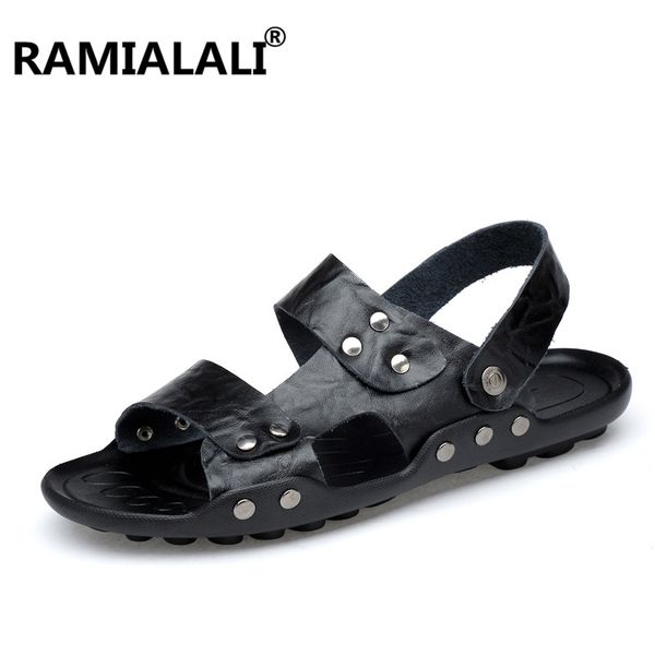 summer men flat sandals fashion men genuine leather sandals rubber male sandal summer beach slippers for plus size, Black
summer men flat sandals fashion men genuine leather sandals rubber male sandal summer beach slippers for plus size, Black