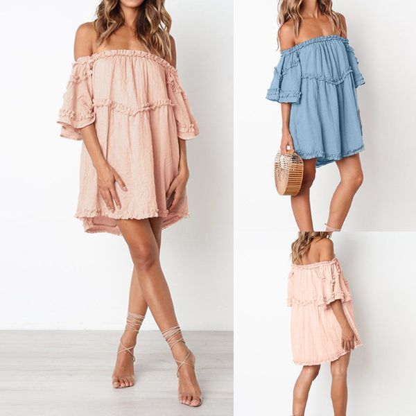 casual summer dress women clothes 2019 women off should ruffles bodycon cocktail party pencil dress bandage dresses vestidos 42, Black;gray
casual summer dress women clothes 2019 women off should ruffles bodycon cocktail party pencil dress bandage dresses vestidos 42, Black;gray