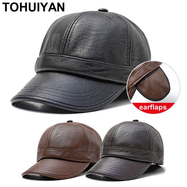 tohuiyan autumn winter leather brand snapback cap baseball caps bone casquette hat famous cap men's hats with earflaps, Blue;gray
tohuiyan autumn winter leather brand snapback cap baseball caps bone casquette hat famous cap men's hats with earflaps, Blue;gray