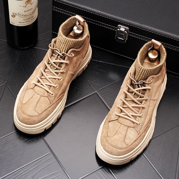 new men's luxury fashion socks shoes winter casual sneakers hip-hop retro trend suede rock platform loafers ankle boot, Black
new men's luxury fashion socks shoes winter casual sneakers hip-hop retro trend suede rock platform loafers ankle boot, Black