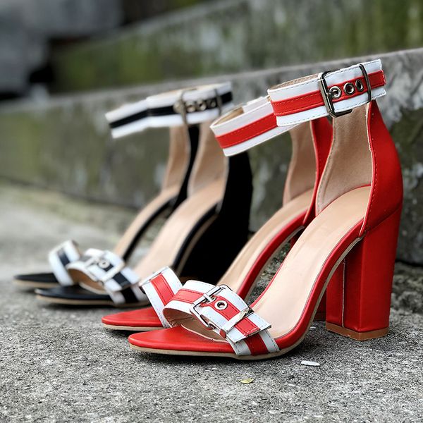 2020 summer women's net red super high heel sandals fashion double buckle decoration fashion ladies sandals high heel, Black
2020 summer women's net red super high heel sandals fashion double buckle decoration fashion ladies sandals high heel, Black