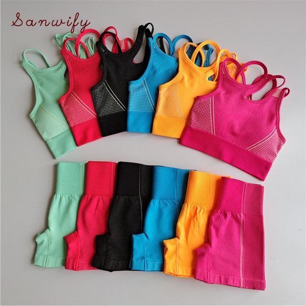 workout clothes women seamless yoga sports suits sport bra high waist fitness shorts 2 piece gym set running sportswear, White;red
workout clothes women seamless yoga sports suits sport bra high waist fitness shorts 2 piece gym set running sportswear, White;red