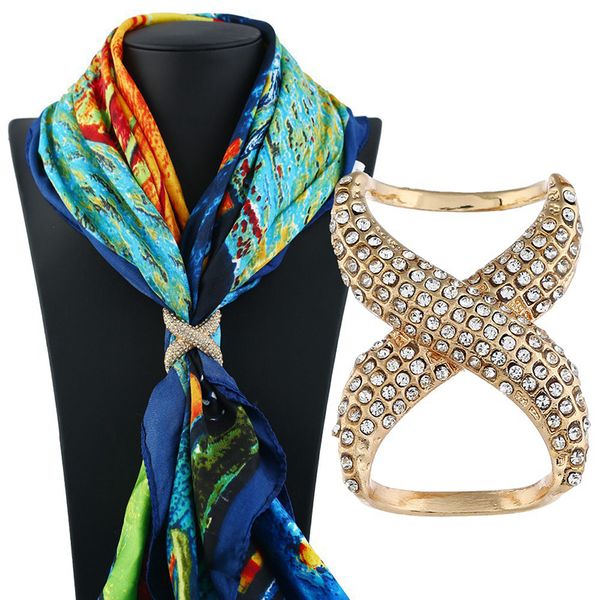 fashion rhinestone silk scarf buckle brooches for women shawl ring clip scarves buckle fastener female wedding jewelry, Gray
fashion rhinestone silk scarf buckle brooches for women shawl ring clip scarves buckle fastener female wedding jewelry, Gray