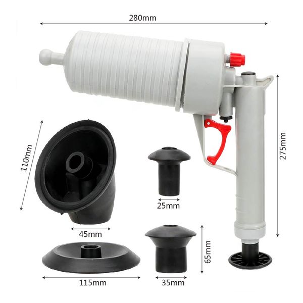 niceyard sink plunger sewer dredging pump for toilets bathroom kitchen air power drain blaster gun high pressure toilet plungers
niceyard sink plunger sewer dredging pump for toilets bathroom kitchen air power drain blaster gun high pressure toilet plungers