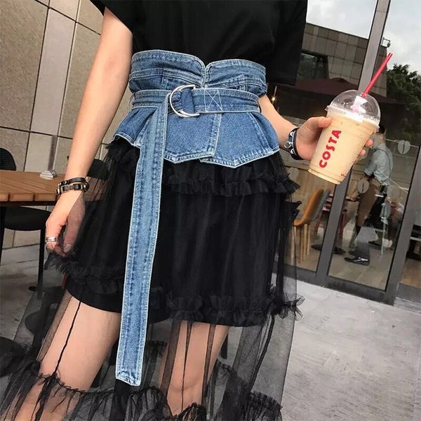 vintage fashion streetwear plus ultra wide denim buckle belt high waist luxury elegant detachable corset cummerbund body-shaped, Black;brown
vintage fashion streetwear plus ultra wide denim buckle belt high waist luxury elegant detachable corset cummerbund body-shaped, Black;brown