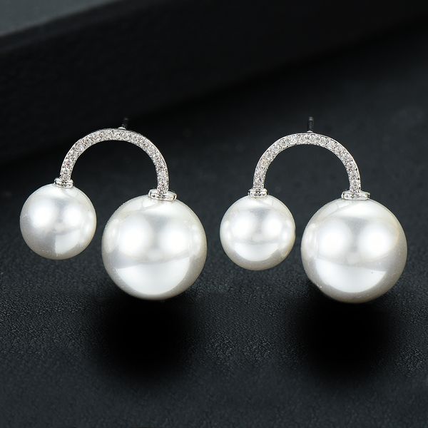larrauri 2020 new design fashion jewelry cubic zircon stud earrings for women charms elegant women pearl earrings, Silver
larrauri 2020 new design fashion jewelry cubic zircon stud earrings for women charms elegant women pearl earrings, Silver