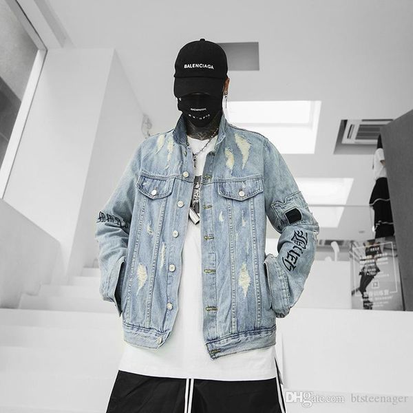 мода мужских джинсы куртка street styles вышивка мужская однобортный пальто homme повседневные дыры сыпучая одежда, Black;brown
мода мужских джинсы куртка street styles вышивка мужская однобортный пальто homme повседневные дыры сыпучая одежда, Black;brown