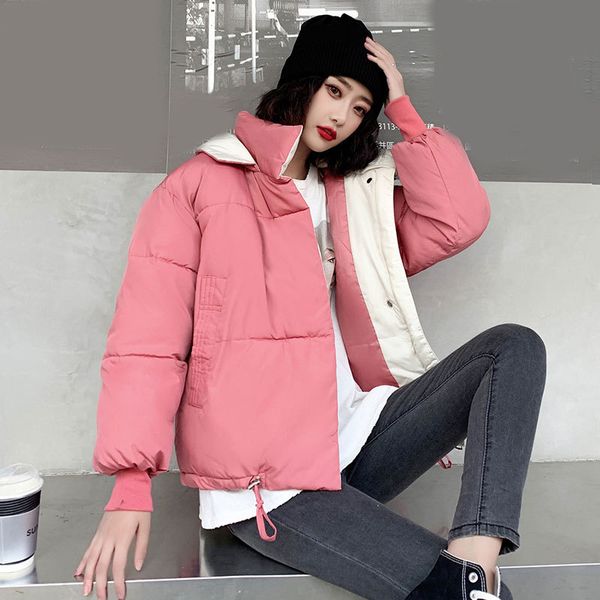 contrast color patchwork hooded women parkas coat down cotton autumn winter female jacket 2019 loose casual laides outerwear, Black
contrast color patchwork hooded women parkas coat down cotton autumn winter female jacket 2019 loose casual laides outerwear, Black