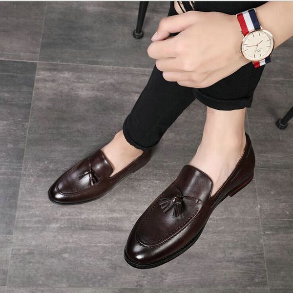 men business driving shoes handmade fashion tassel loafers black bottom leather gentleman fashion wedding casual shoes a51-36
men business driving shoes handmade fashion tassel loafers black bottom leather gentleman fashion wedding casual shoes a51-36