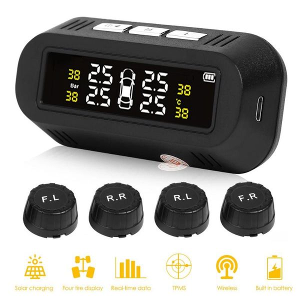 vodool c68 solar power tpms car tire pressure alarm monitor system lcd digital display tyre temperature warning alarm monitoring
vodool c68 solar power tpms car tire pressure alarm monitor system lcd digital display tyre temperature warning alarm monitoring