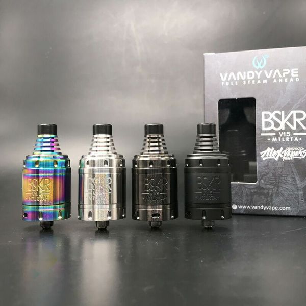 

Newest Berserker V1.5 MTL RTA Atomizer 3ml Capacity Tank with New Slot Airflow Design Top filling system Fit 510 Mods DHL Free